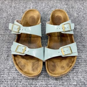Birkenstock Arizona Sandals Womens 39/8-8.5 Robins Egg Blue Straps Metal Buckle